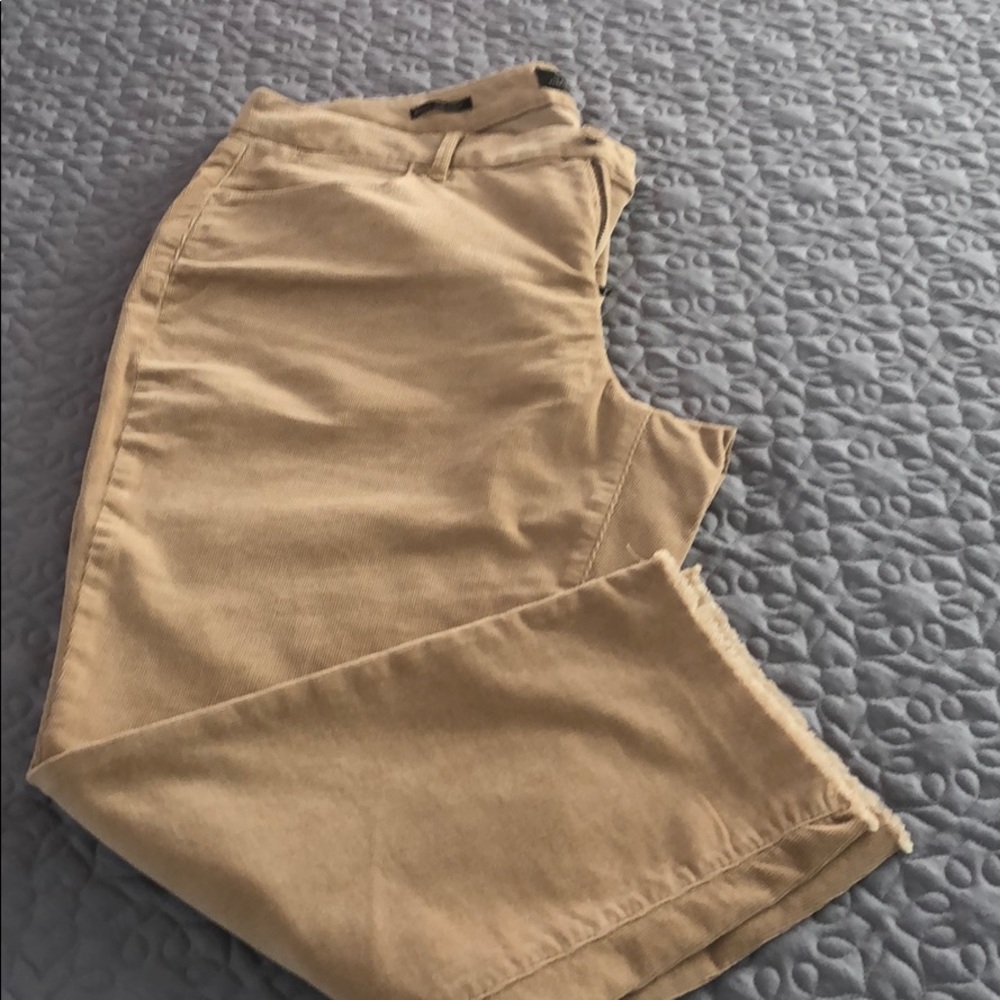 NWOT TALBOTS CORDUROY with frayed hem. Size 16 W/P